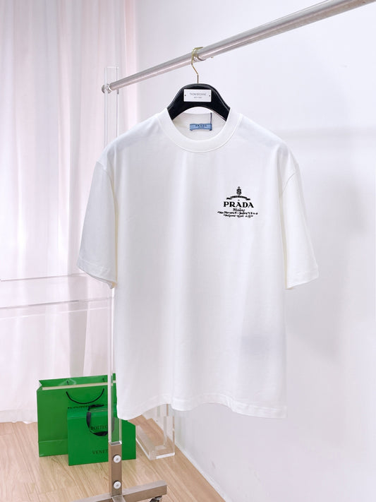 Men's White Graphic Logo T-Shirt