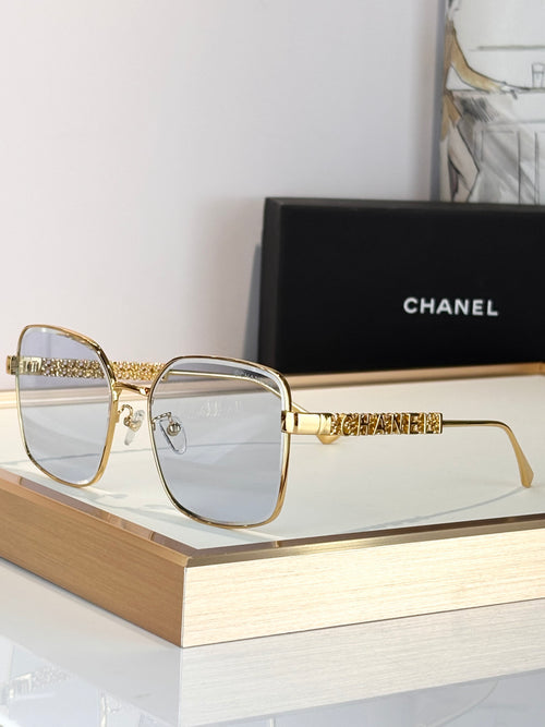 Gold Square Frame Eyeglasses