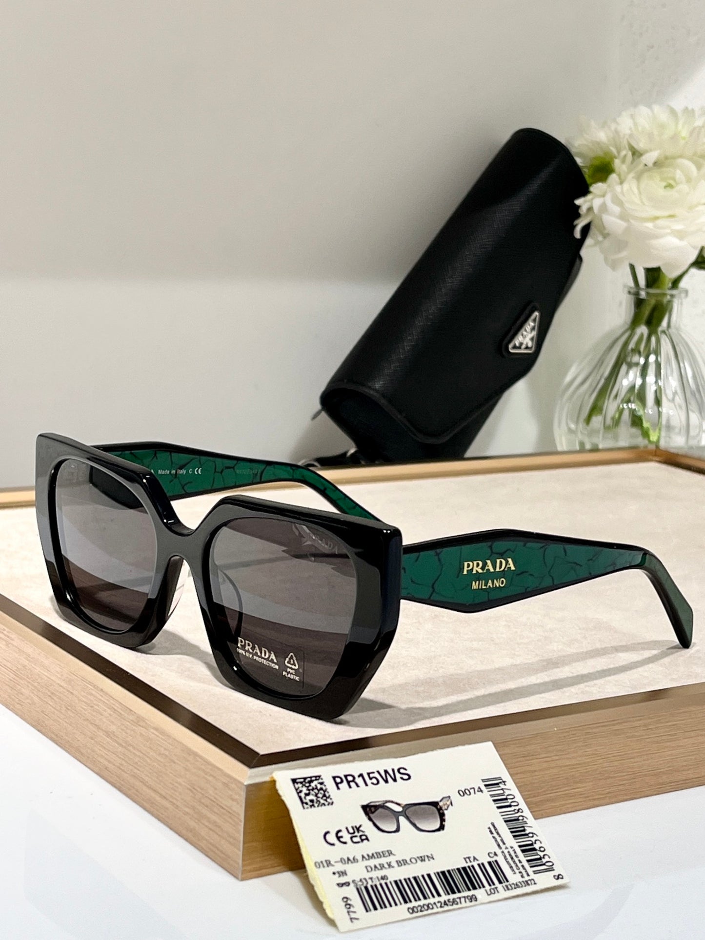 Oversized Square Acetate Sunglasses