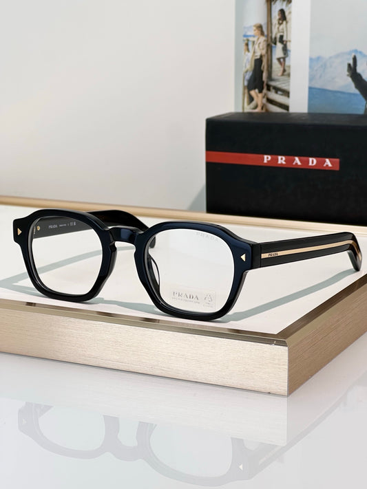 Square Black Acetate Eyeglass Frames