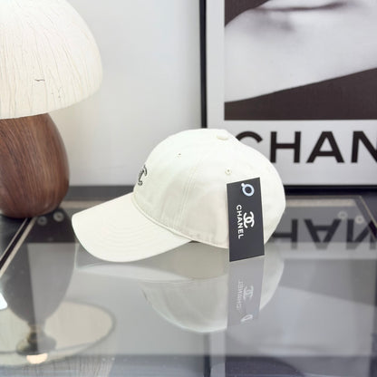Unisex White Adjustable Baseball Cap with Embroidered Detail