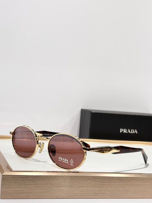 Round Metal Frame Sunglasses with Tinted Lenses