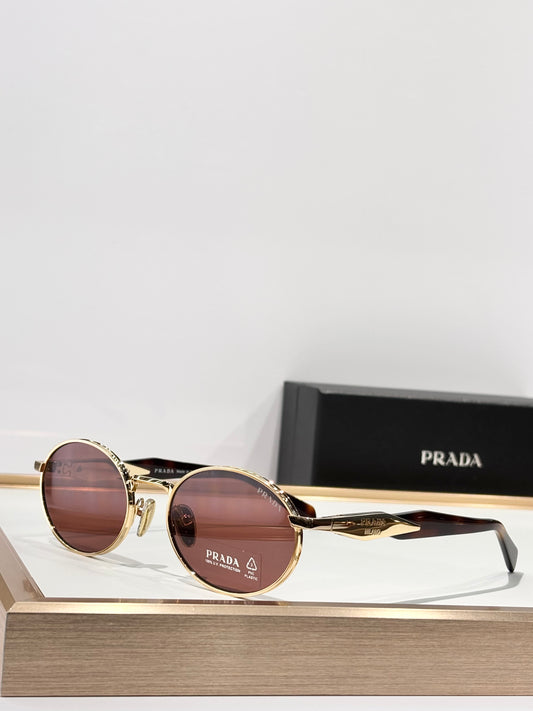 Round Metal Frame Sunglasses with Tinted Lenses