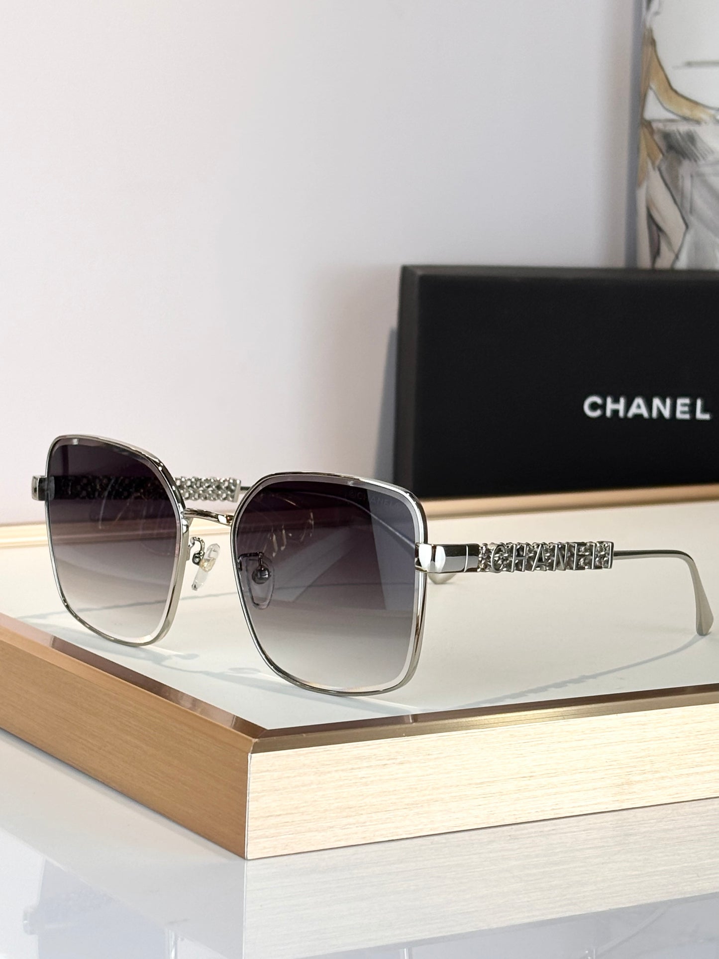 Square Gradient Lens Sunglasses