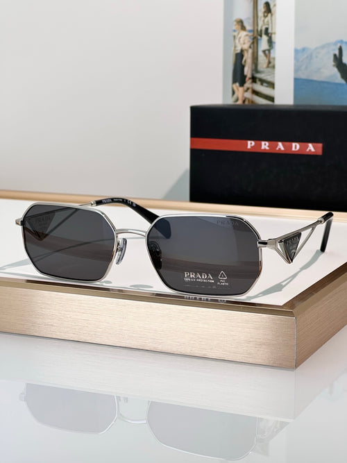 Rectangle Metal Frame Sunglasses