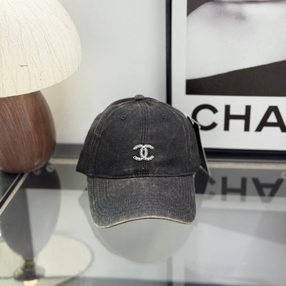Distressed Washed Embroidered Baseball Cap
