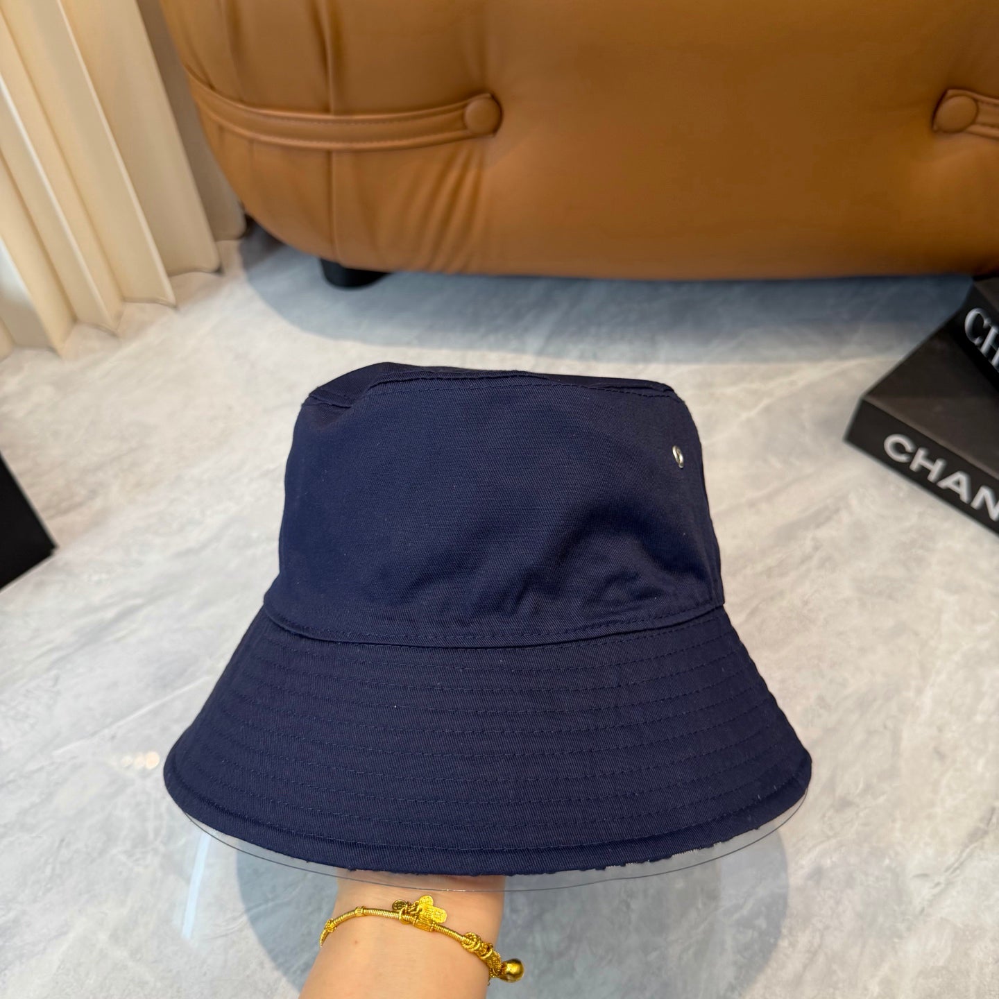 Reversible Navy Bucket Hat