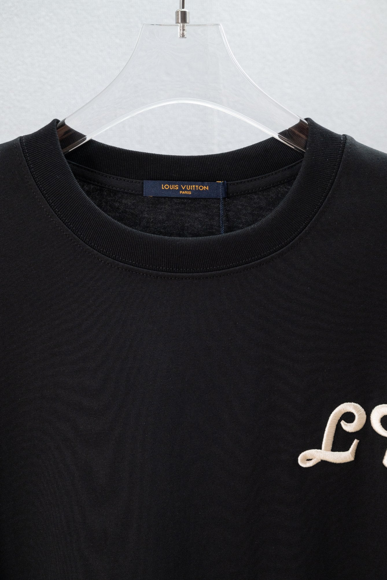 Black Embroidered Graphic Short Sleeve T-Shirt