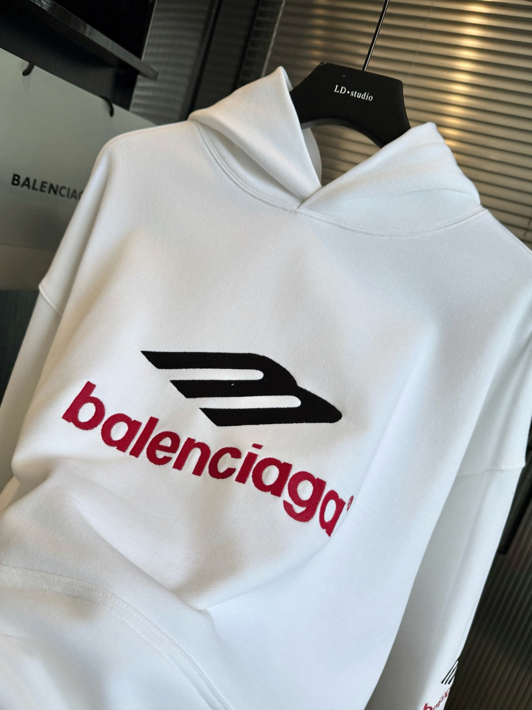 Logo Print Oversized Hoodie