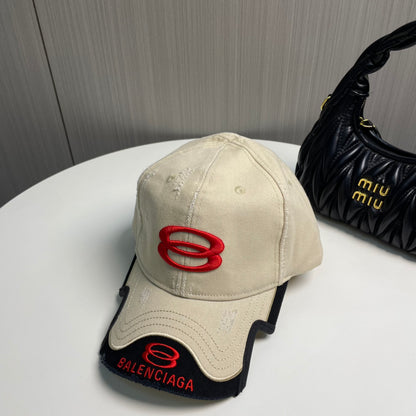 Distressed Embroidered Baseball Cap