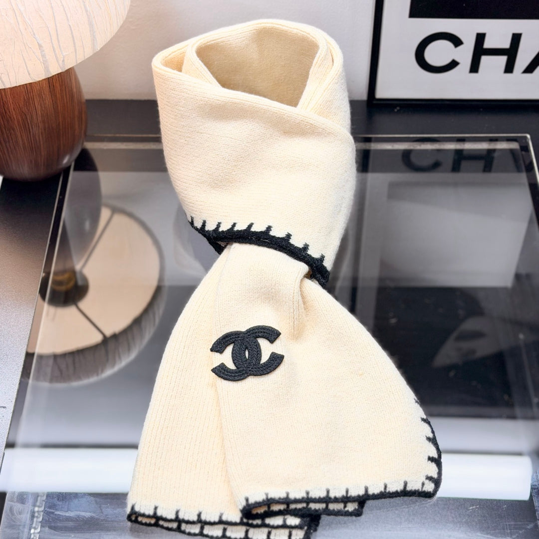 Cream Knit Winter Hat, Scarf & Gloves Set