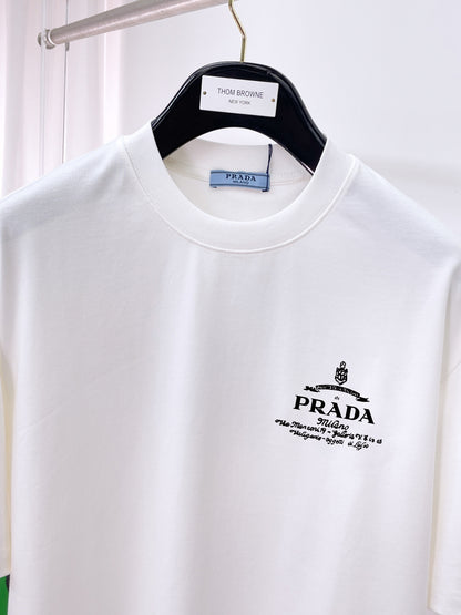 Men's White Graphic Logo T-Shirt