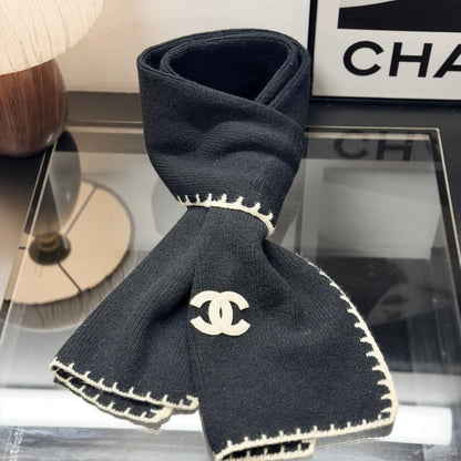 Black Knit Winter Hat Scarf and Gloves Set