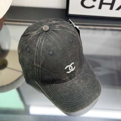 Distressed Washed Embroidered Baseball Cap