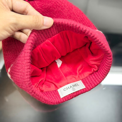 Pink Knit Winter Hat Scarf and Glove Set