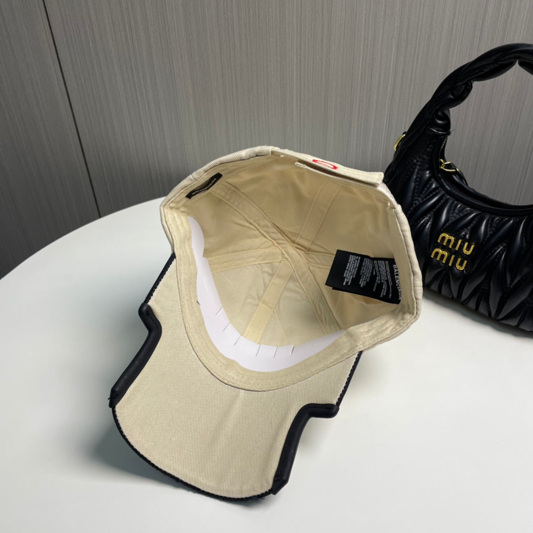 Distressed Embroidered Baseball Cap