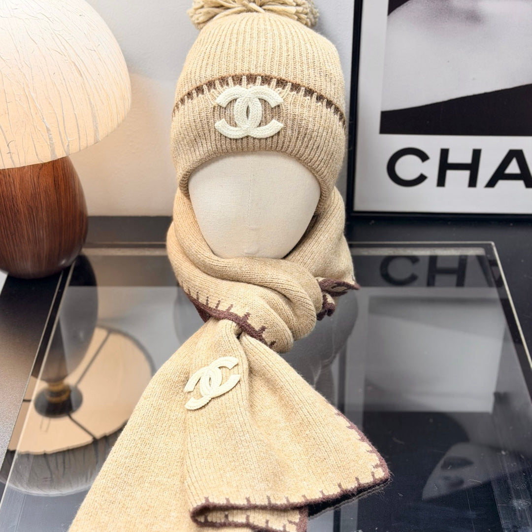 Cozy Ribbed Knit Winter Hat, Scarf & Gloves Set