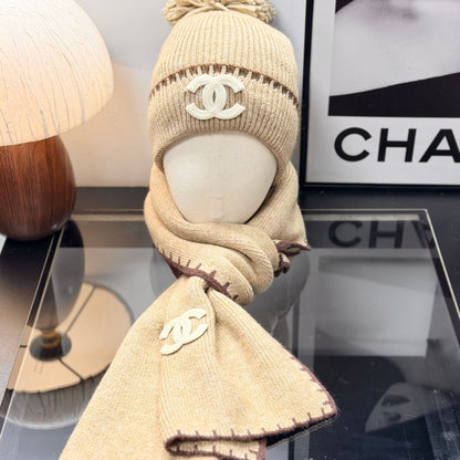 Cozy Ribbed Knit Winter Hat, Scarf & Gloves Set