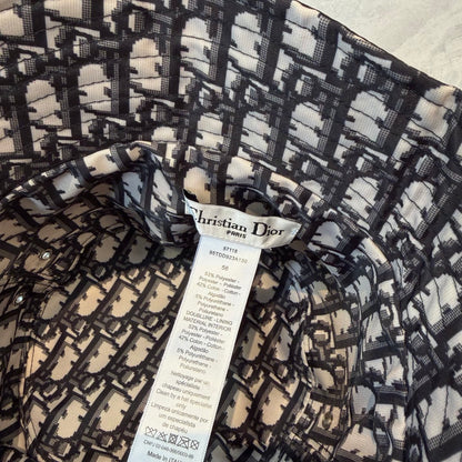 Reversible Black Bucket Hat with Printed Lining