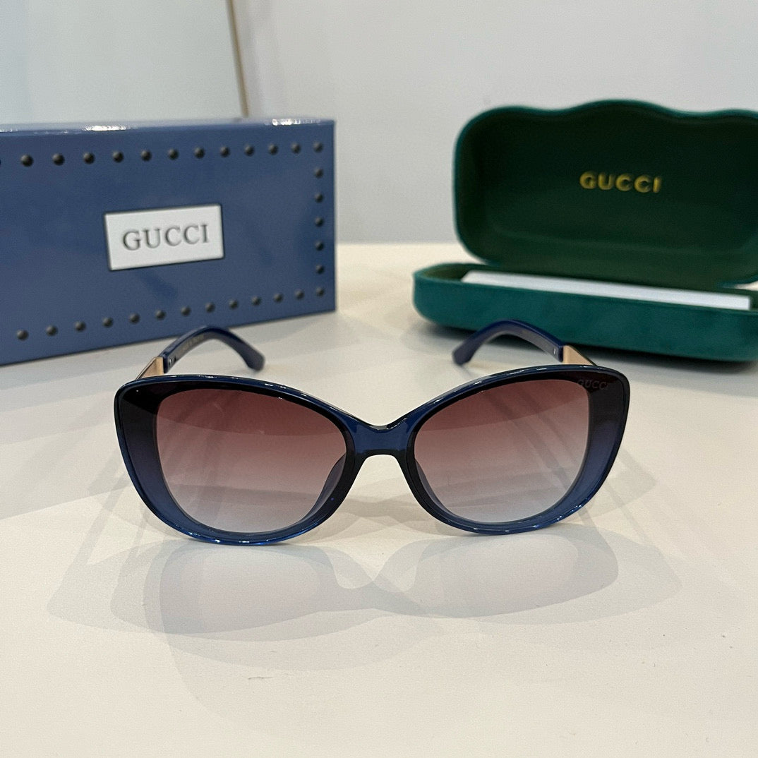 GG Gradient Cat-Eye Sunglasses with Embossed Temples