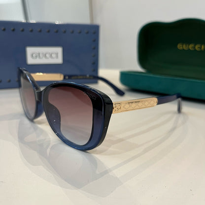 GG Gradient Cat-Eye Sunglasses with Embossed Temples