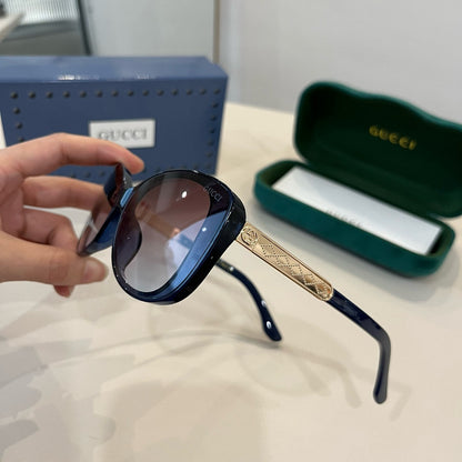 GG Gradient Cat-Eye Sunglasses with Embossed Temples