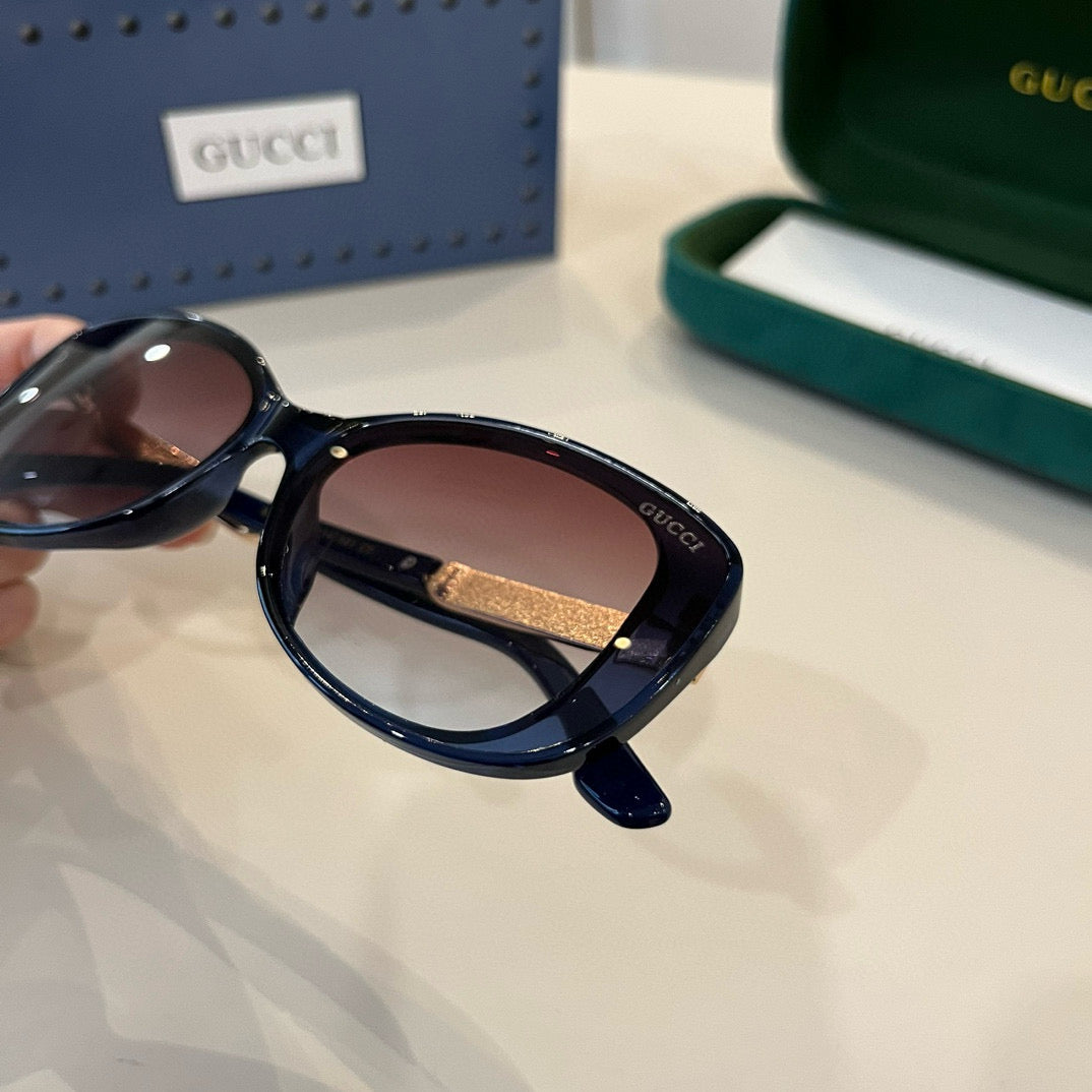 GG Gradient Cat-Eye Sunglasses with Embossed Temples
