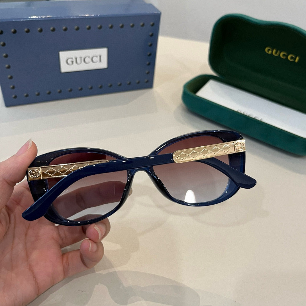 GG Gradient Cat-Eye Sunglasses with Embossed Temples
