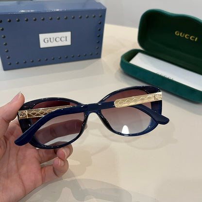 GG Gradient Cat-Eye Sunglasses with Embossed Temples