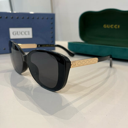 GG Elegant Black Cat-Eye Sunglasses